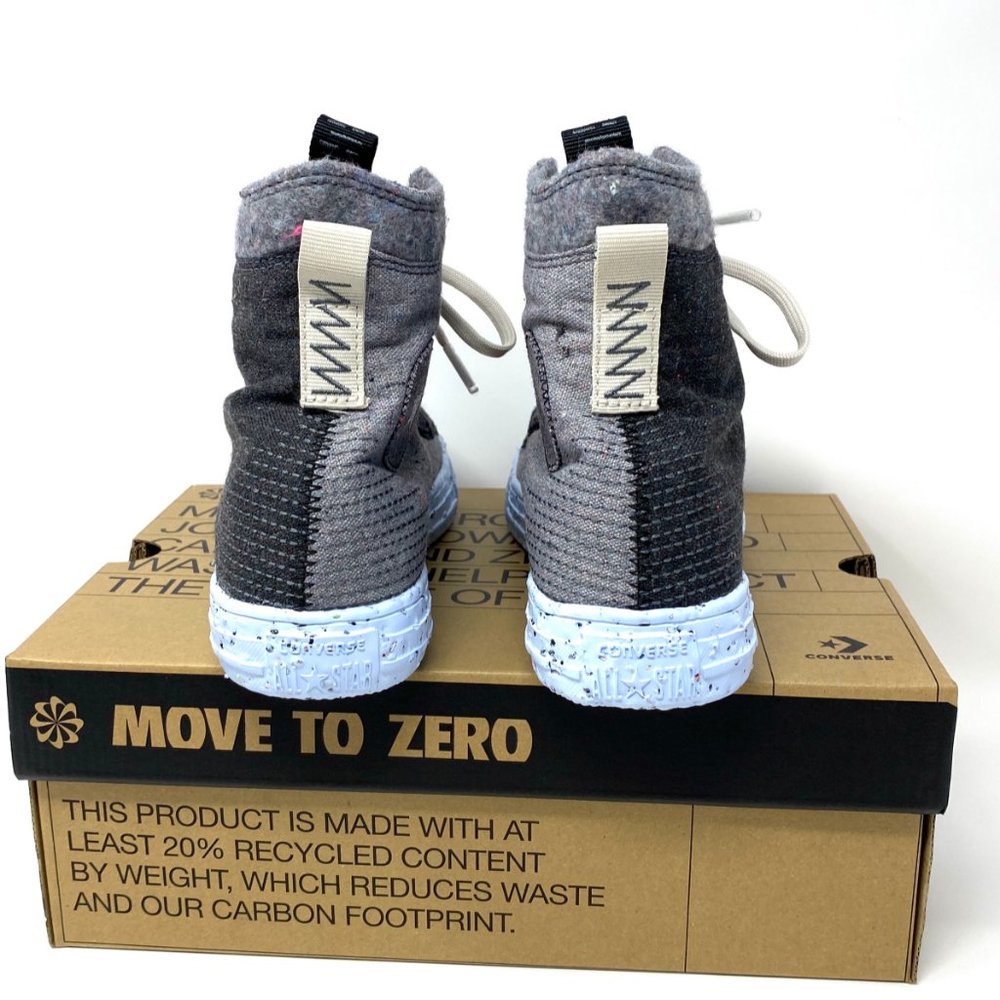Converse CTAS CRATER High Canvas Black Blue Gray Shoes Men Size Sneakers 169418C - Picture 4 of 9